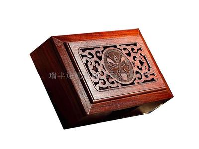 紅木臉譜名片盒 木質商務禮品定制