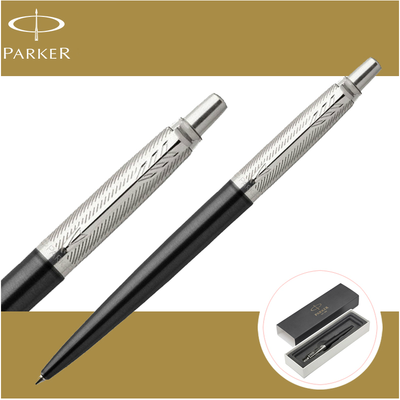 Parker/派克乔特 豪华塔灰斜纹白夹凝胶水笔 签字笔 新品